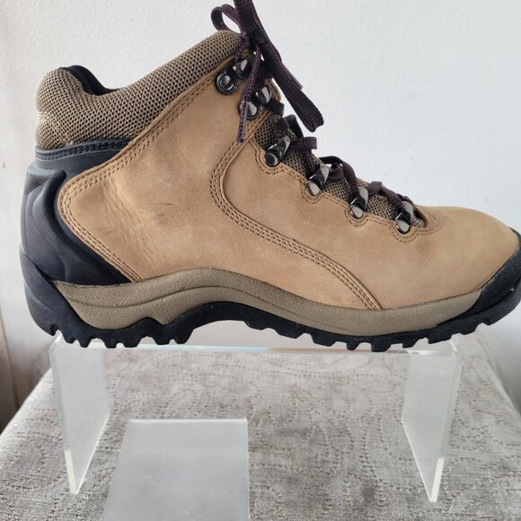 Timberland Boots Women’s Trail Hiking Ankle Bootie Beige Leather (Size 10M) - Picture 9 of 11